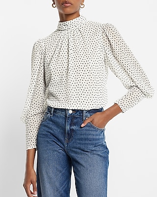 LS GATHER MCK NCK POPOVER AO LUCY DOTS 9709092:PRINT-NEUTRAL:XL