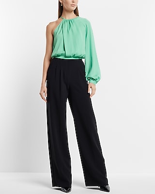 Gathered Neck One Shoulder Top