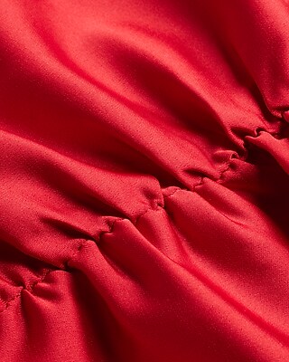Satin One Shoulder Tie Waist Top