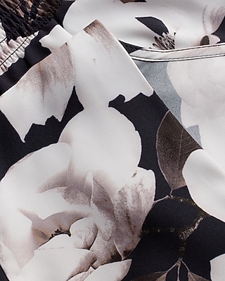 EASY LS PEPLUM BLS PRINT 9709288:B&W PRINT:M