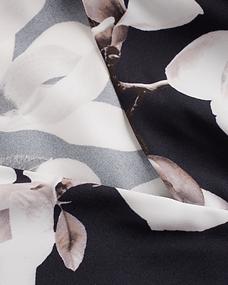 EASY LS PEPLUM BLS PRINT 9709288:B&W PRINT:M