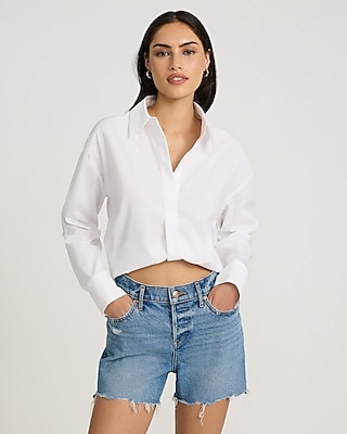 Long Sleeve Adjustable Hem Shirt