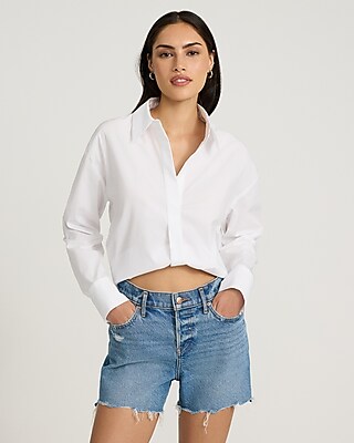 Long Sleeve Adjustable Hem Shirt