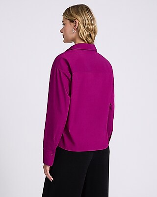 Long Sleeve Adjustable Hem Shirt