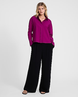 Long Sleeve Adjustable Hem Shirt