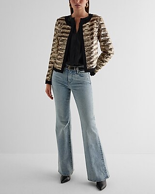 Satin Fold Over Front Portofino Shirt