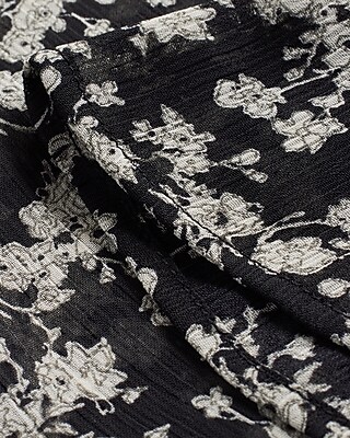 SMOCKED LS BLOUSE AO FLORAL CHAIN 9710213:PRINT-MULTI:S