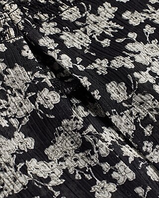 SMOCKED LS BLOUSE AO FLORAL CHAIN 9710213:PRINT-MULTI:S