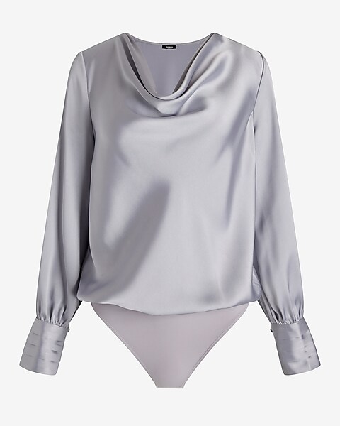 francesca's Elena Long Sleeve V-Neck Bodysuit - ShopStyle Tops