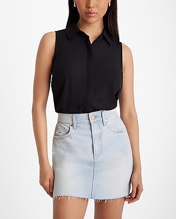 LUXUR Ladies Summer Top Sleeveless Camisole Cowl Neck Tank Tops Boho  Pullover Satin T Shirts Black XL