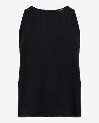 Crew Neck Sleeveless Flowy Tank
