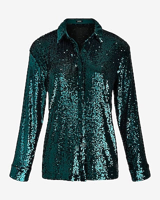 Relaxed Sequin Portofino Shirt