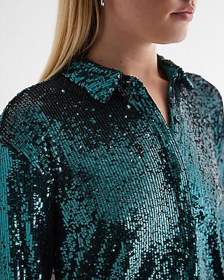 Relaxed Sequin Portofino Shirt