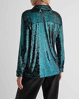 Relaxed Sequin Portofino Shirt