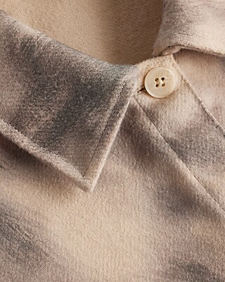 Printed Brushed Twill Shacket - image 5