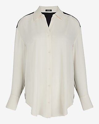 Color Block Boyfriend Portofino Shirt - image 4