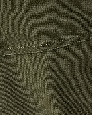 Twill Novelty Button Utility Shacket