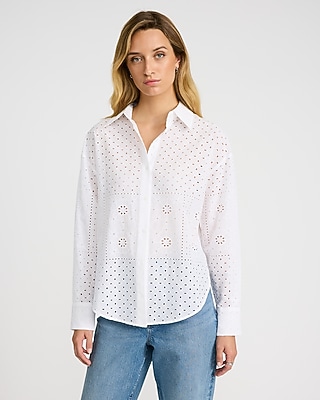 Women's White Work Tops - Dress Shirts & Blouses For Work - Express