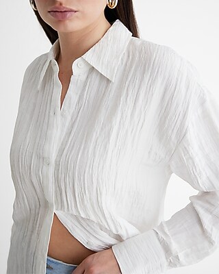 Crinkle Boyfriend Portofino Shirt