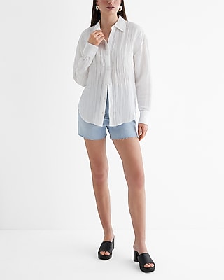 Crinkle Boyfriend Portofino Shirt