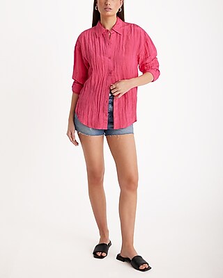 Crinkle Boyfriend Portofino Shirt - image 2