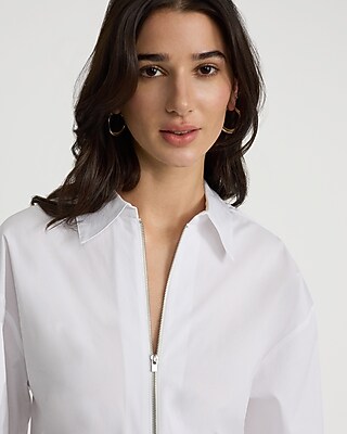 Zip Front Boyfriend Portofino Bodysuit