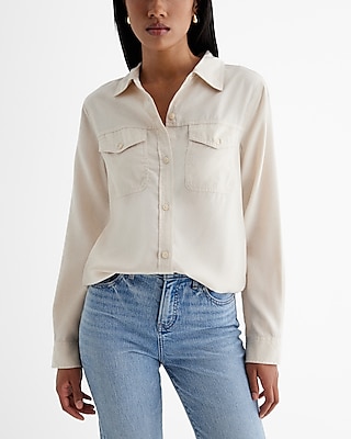 Relaxed Front Pocket Portofino Shirt