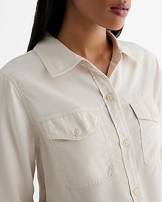 Relaxed Front Pocket Portofino Shirt