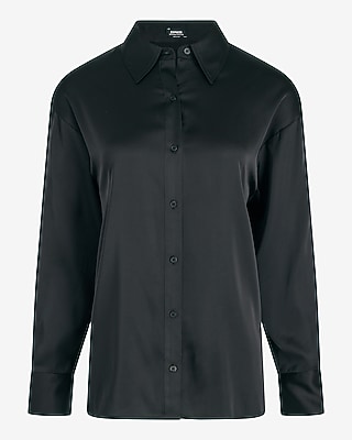 Satin Boyfriend Portofino Shirt - image 3