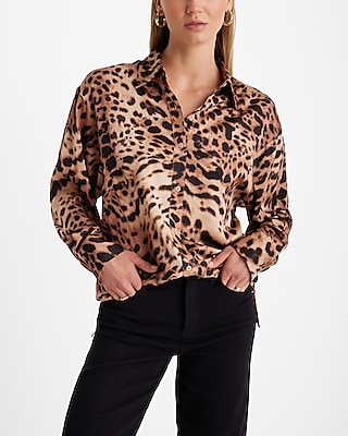 Leopard Boyfriend Portofino Shirt