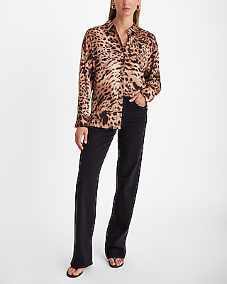 Leopard Boyfriend Portofino Shirt