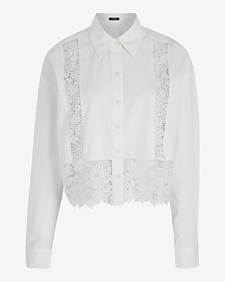 EX CROPPED LACE BF PORTOFINO 9710583:PITCH BLACK:M