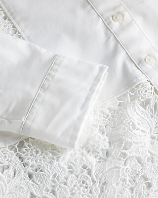 EX CROPPED LACE BF PORTOFINO 9710583:PITCH BLACK:M