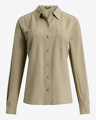 Lightweight Rayon Double Pocket Portofino Shirt