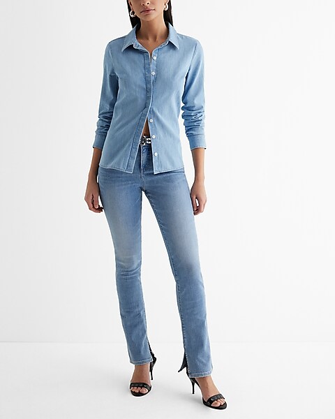 Polo Ralph Lauren Shirt Women's XL Blue Small Check, Women's Fashion, Tops,  Shirts on Carousell