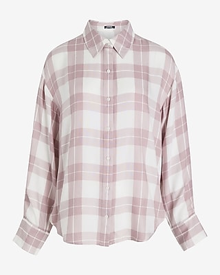Plaid Boyfriend Portofino Shirt