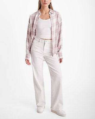 Plaid Boyfriend Portofino Shirt