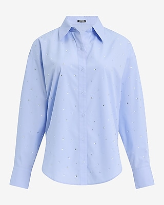 Embellished Boyfriend Portofino Shirt