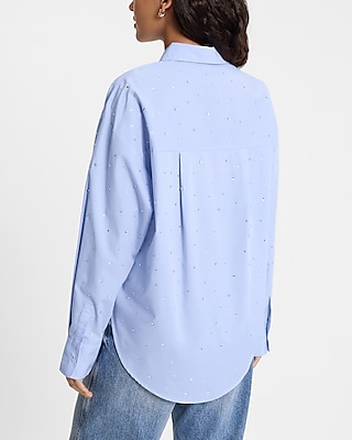 Embellished Boyfriend Portofino Shirt