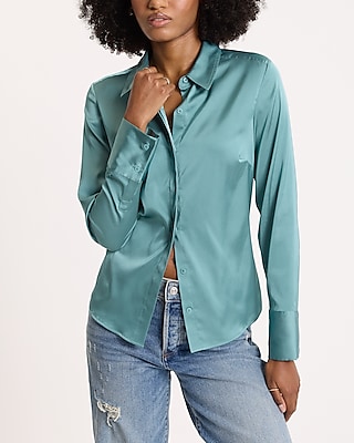 Satin Slim Portofino Shirt