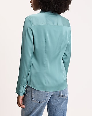 Satin Slim Portofino Shirt