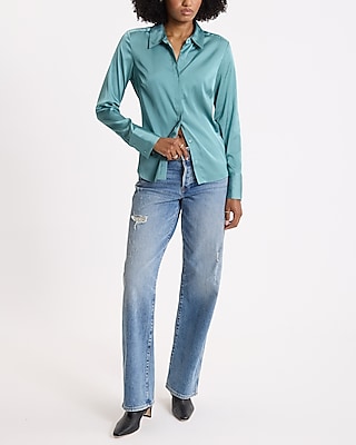 Satin Slim Portofino Shirt