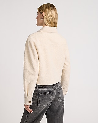 Boucle Four Pocket Cropped Jacket | Express