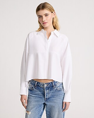 Oversized Cropped Shirt