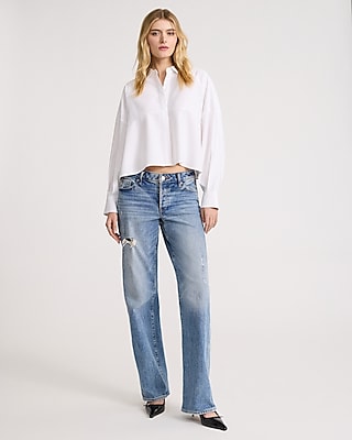 Oversized Cropped Shirt
