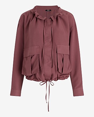 Adjustable Tie Utility Shacket