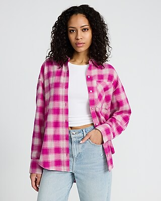 Plaid Boyfriend Portofino Shirt