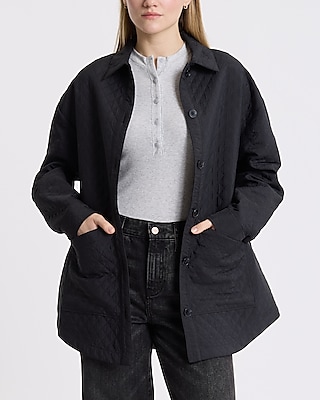 Quilted Shacket | Express