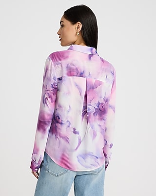 Floral Double Pocket Portofino Shirt