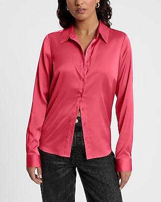 Satin Relaxed Portofino Shirt